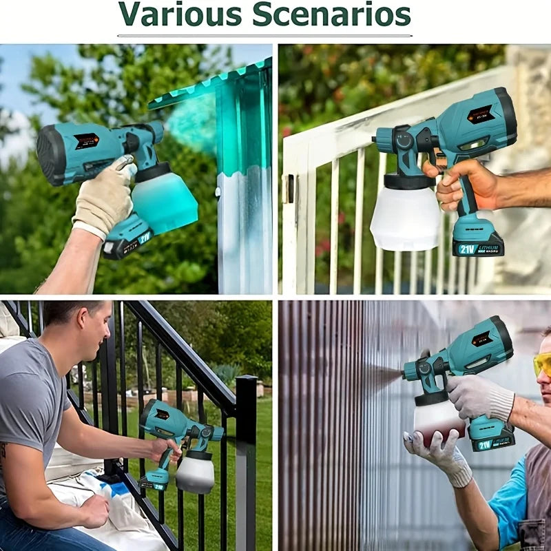1000ML Electric Spray Gun Cordless