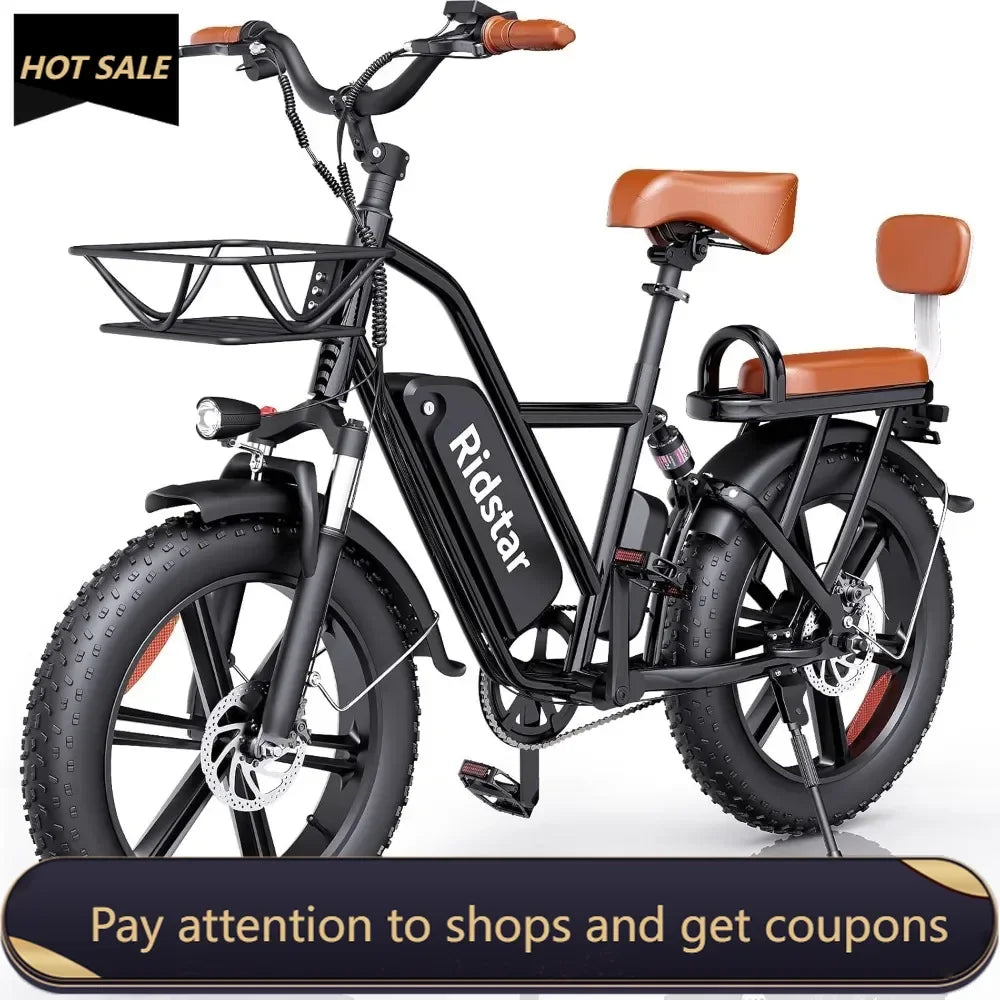 2 Seater Electric Bike for Adults