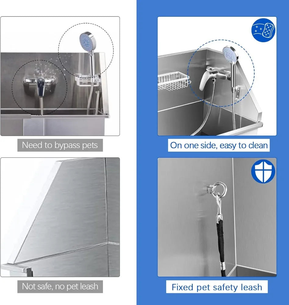 34'' Dog Bathtub/Washing Station