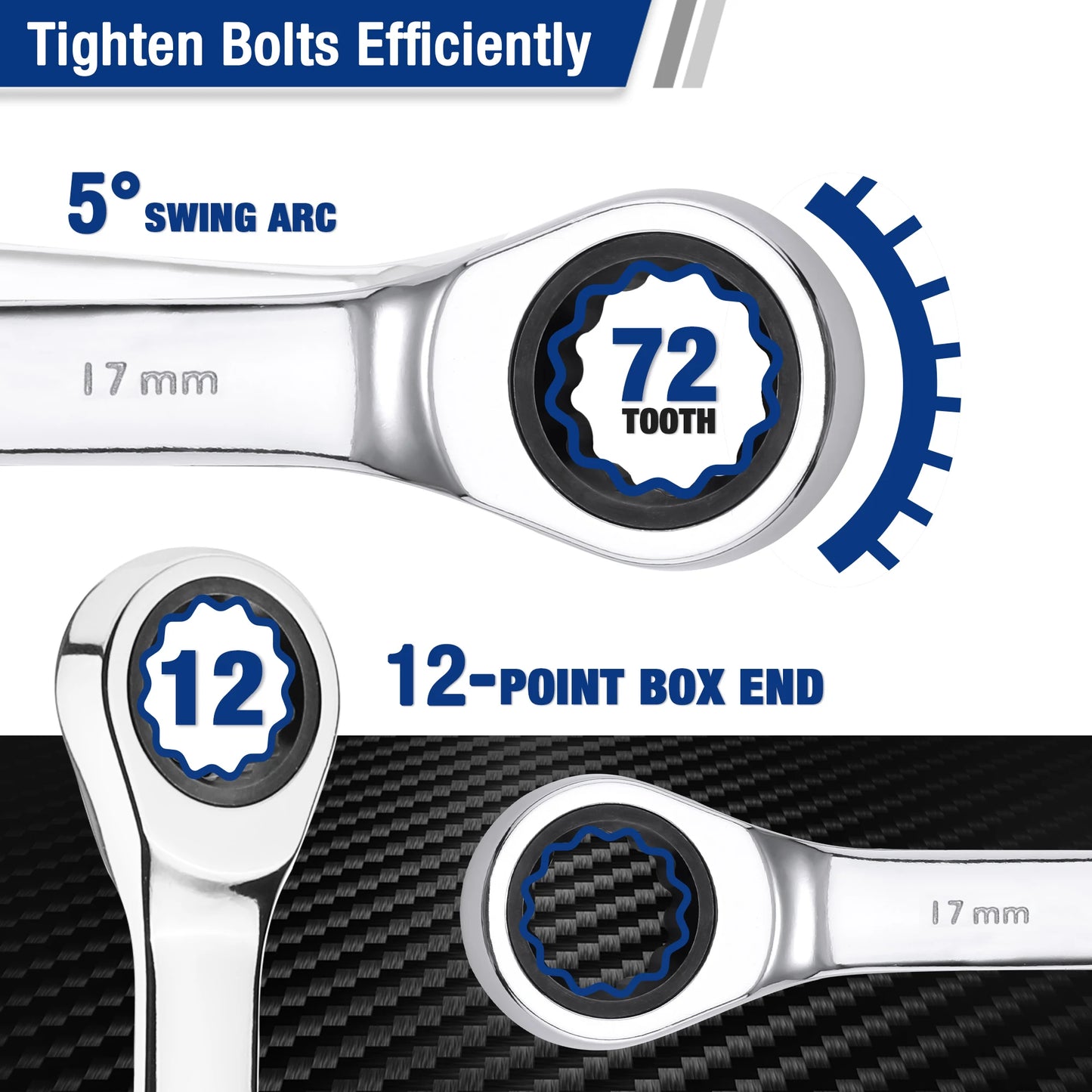 23pc Ratcheting Wrench Set with Box