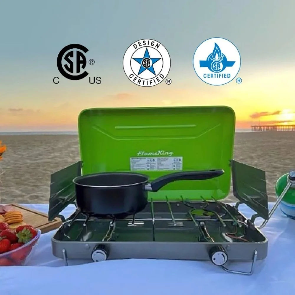 Dual Burner Portable Camping Stove