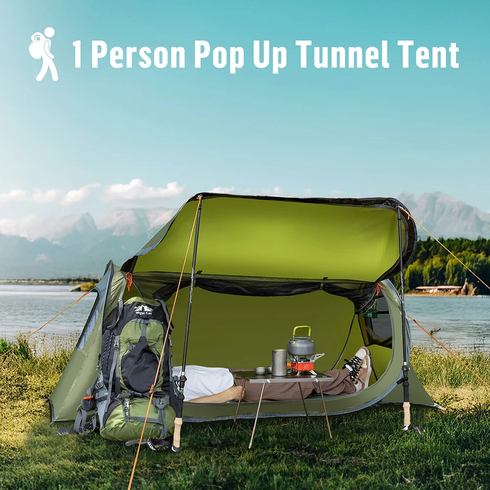 Pop-up Camping Tent for Camping Cot (Excluded)