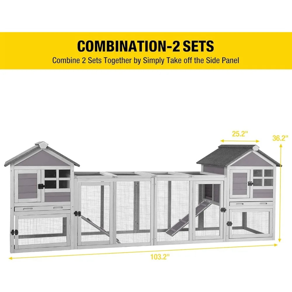 103.2" Rabbit Hutch
