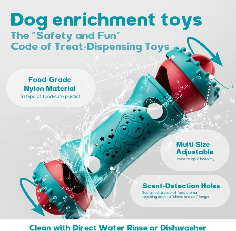 Interactive Dog Treat Dispensing Toy