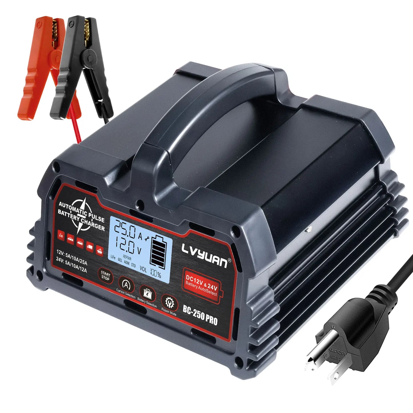 Auto DC12V 24V Battery Charger
