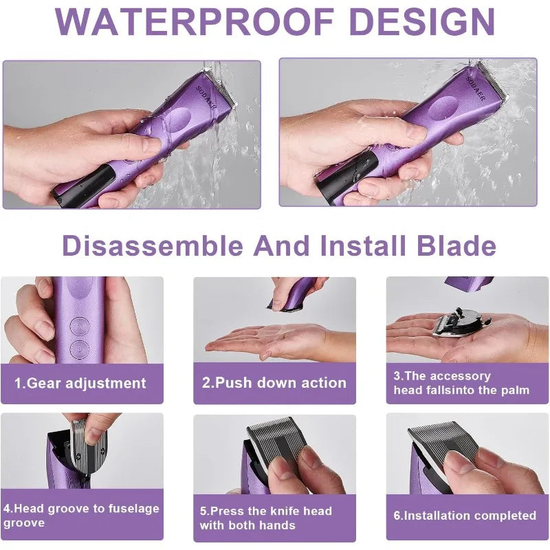 Professional Pet Cordless Grooming Kit