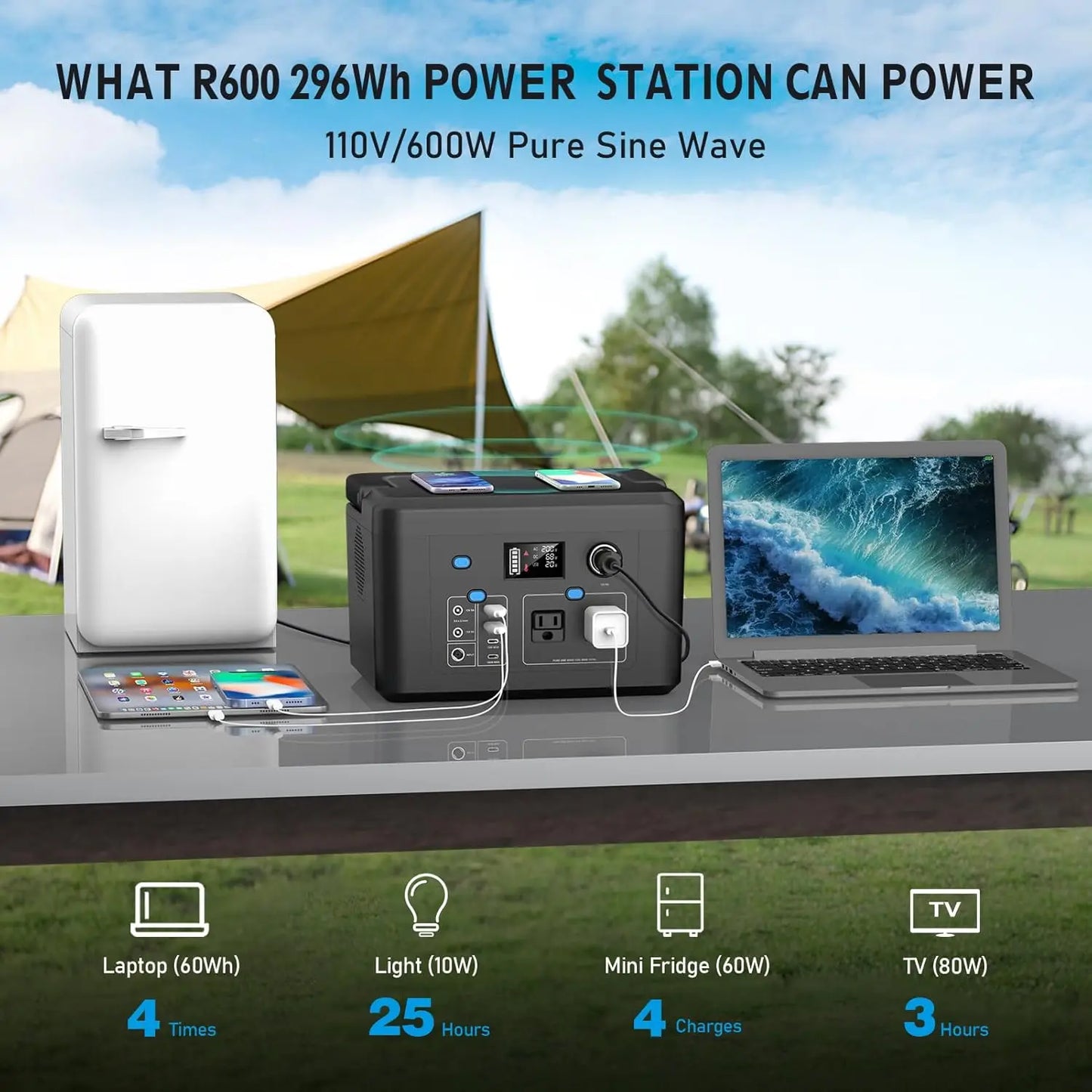 600W Portable Power Station