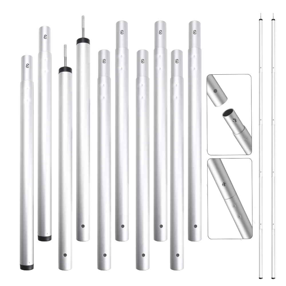 Set of 2 Telescoping Tent Poles