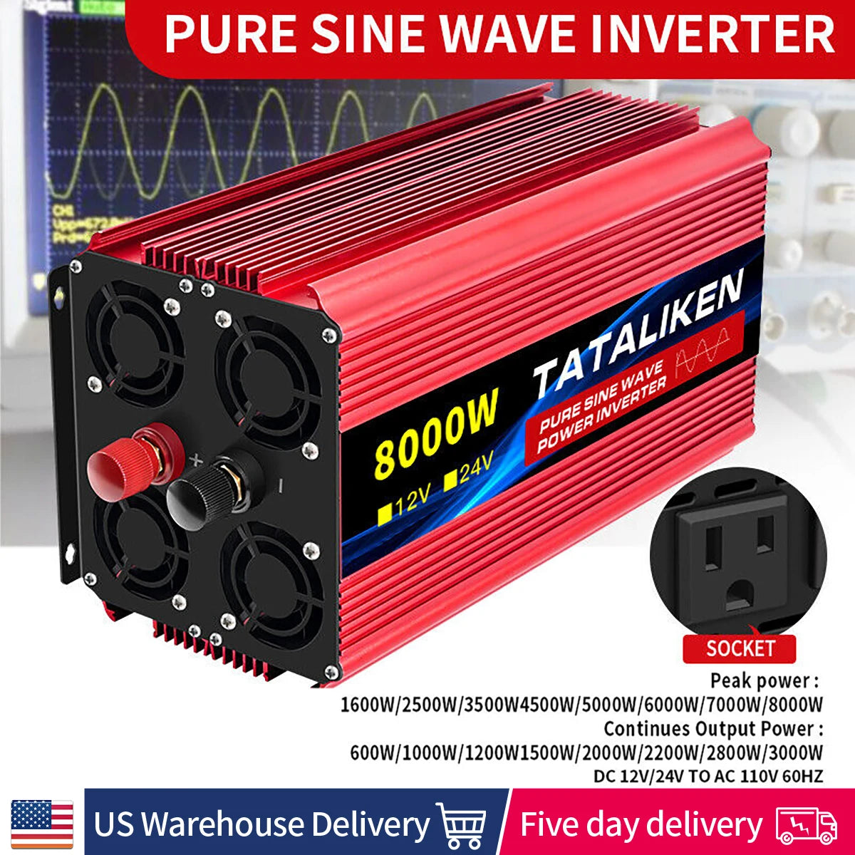 Inverter DC To AC 12V 110V