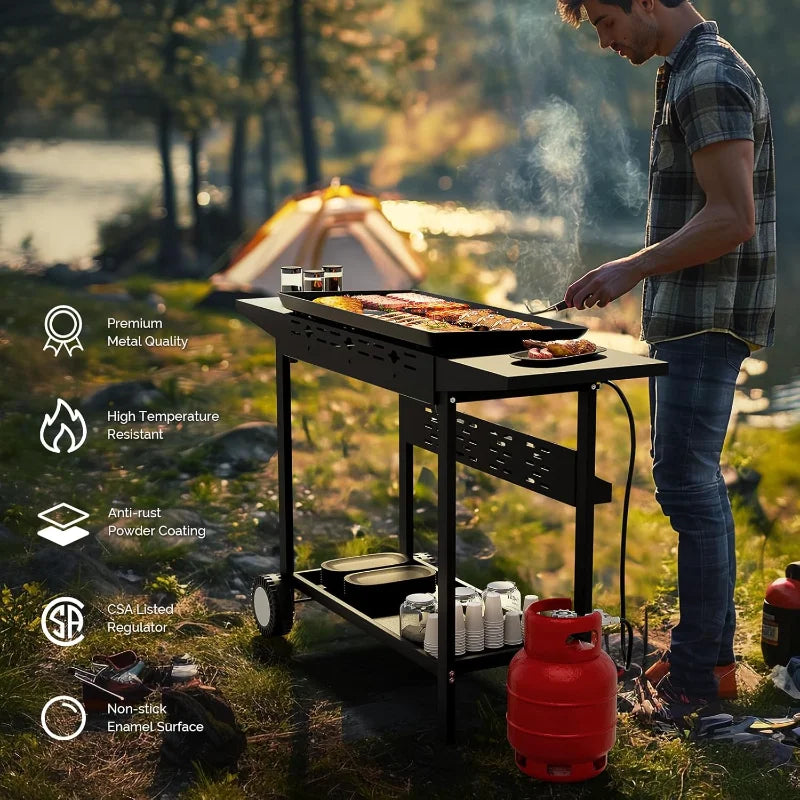 4 Burner Portable Propane Griddle