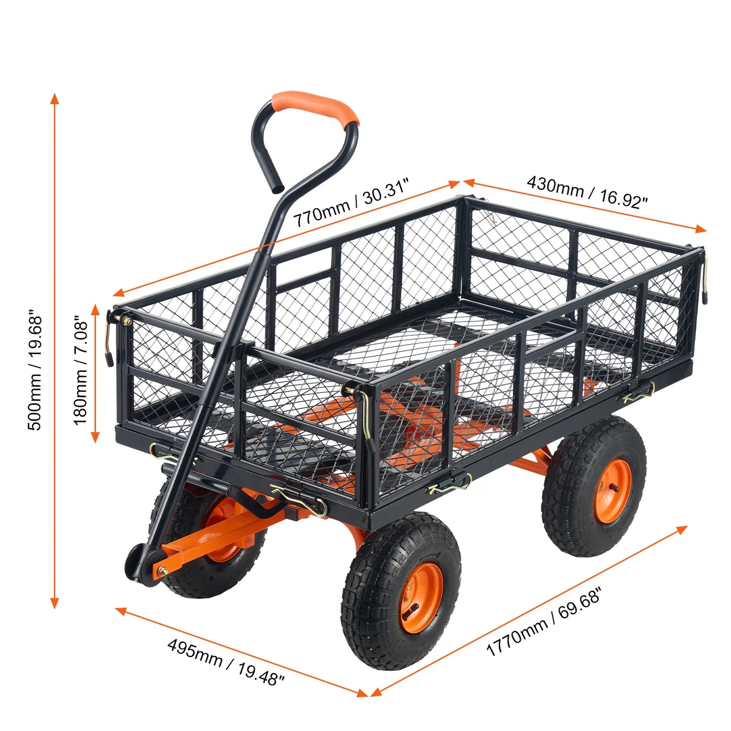 Garden Dump Cart Wheelbarrow