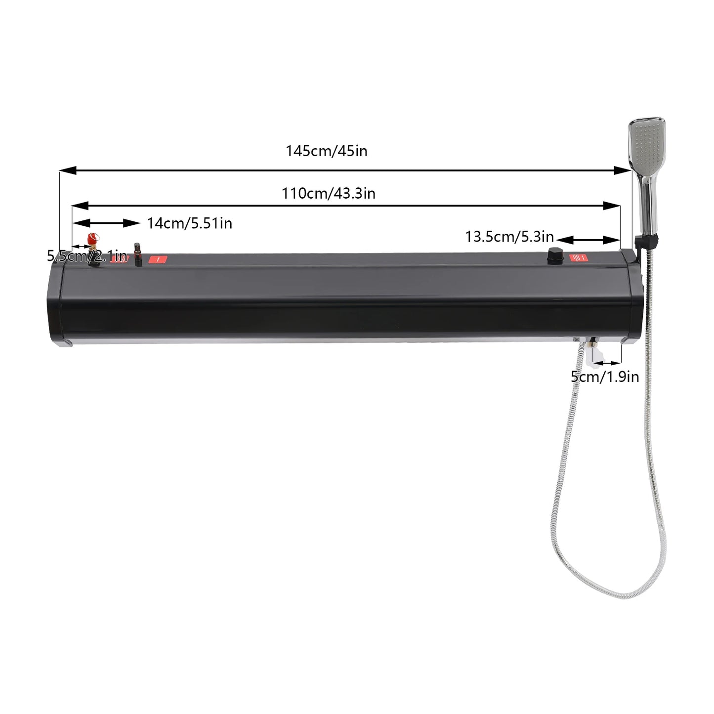 Roof Rack Mount Road Shower