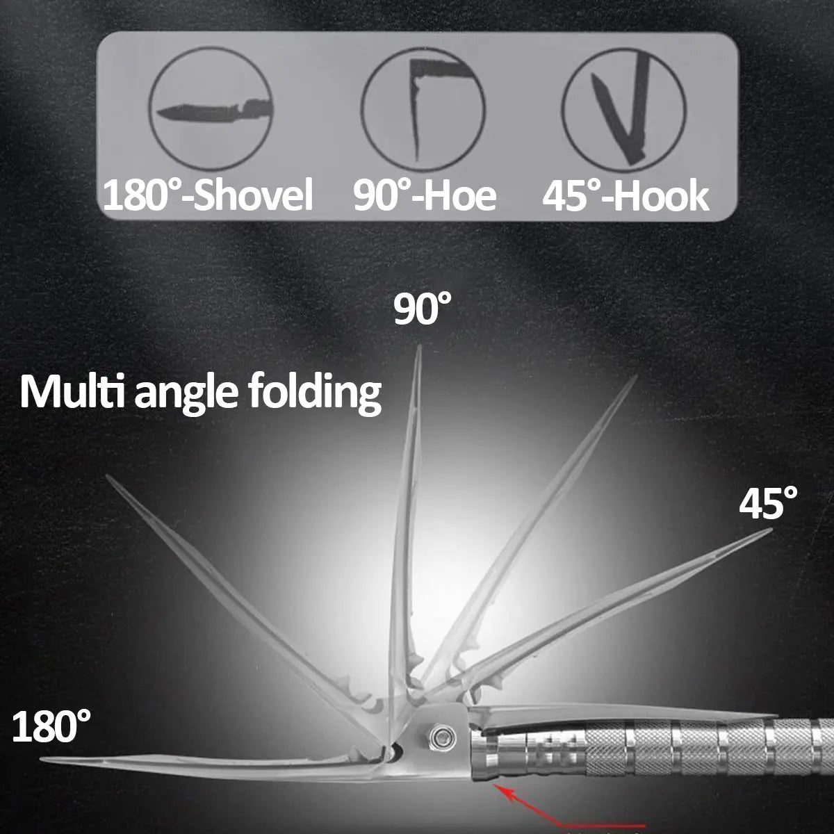 Multi Functional Foldable Military Shovel