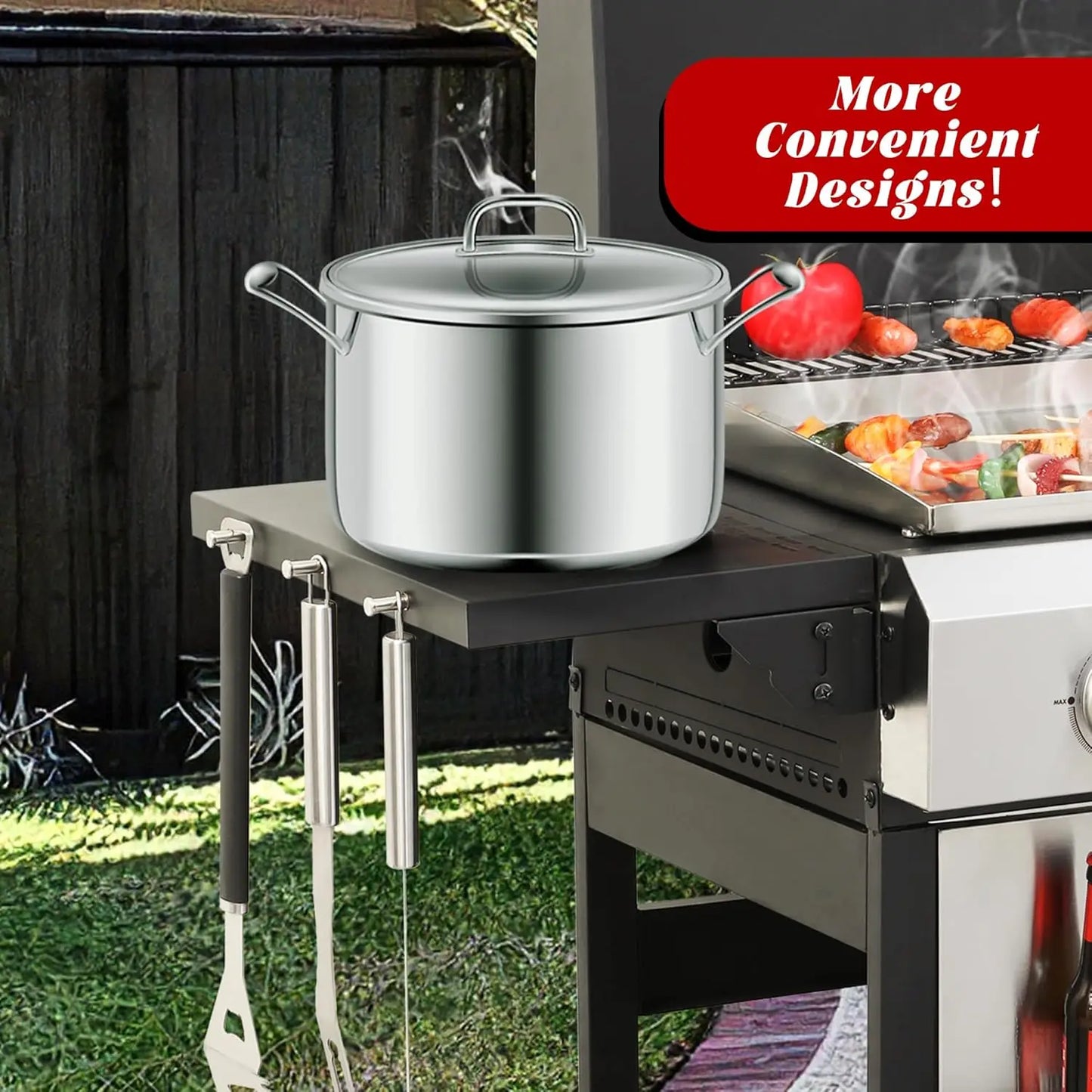3-Burner Flat Top Propane Gas Grill