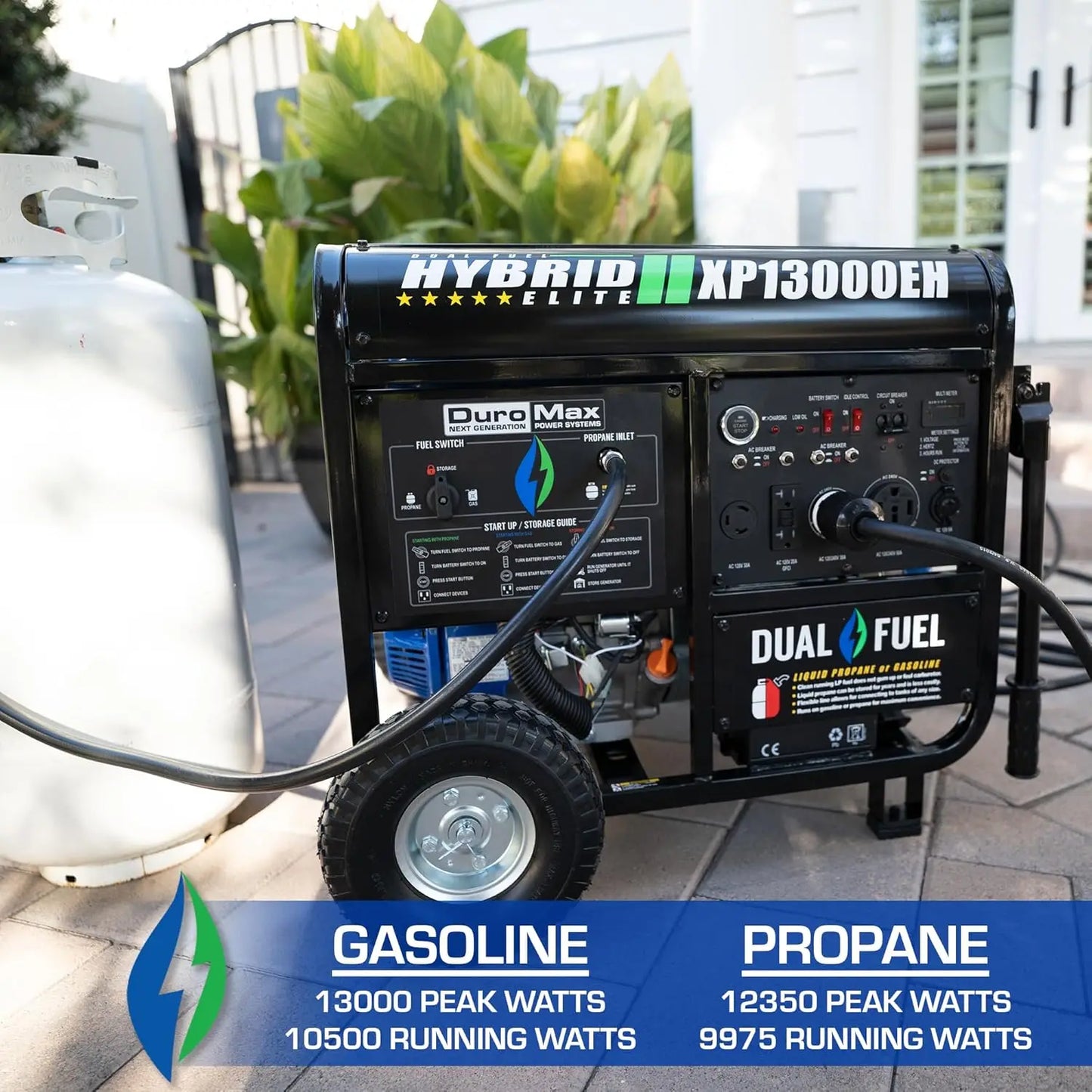 13,000-Watt Dual Fuel Portable Generator