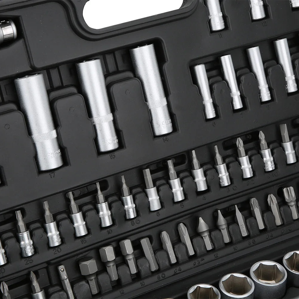 94 Pcs 1/2 1/4in chrome Vanadium Steel Tool Kit
