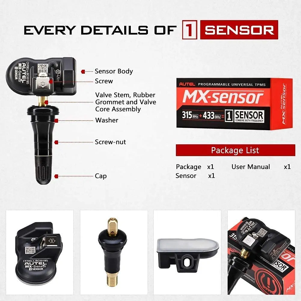 Valve stem and pressure sensor kit