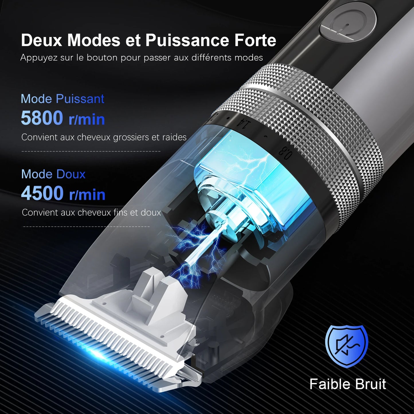 Rechargeable Electric Hair Clippers Men Professional