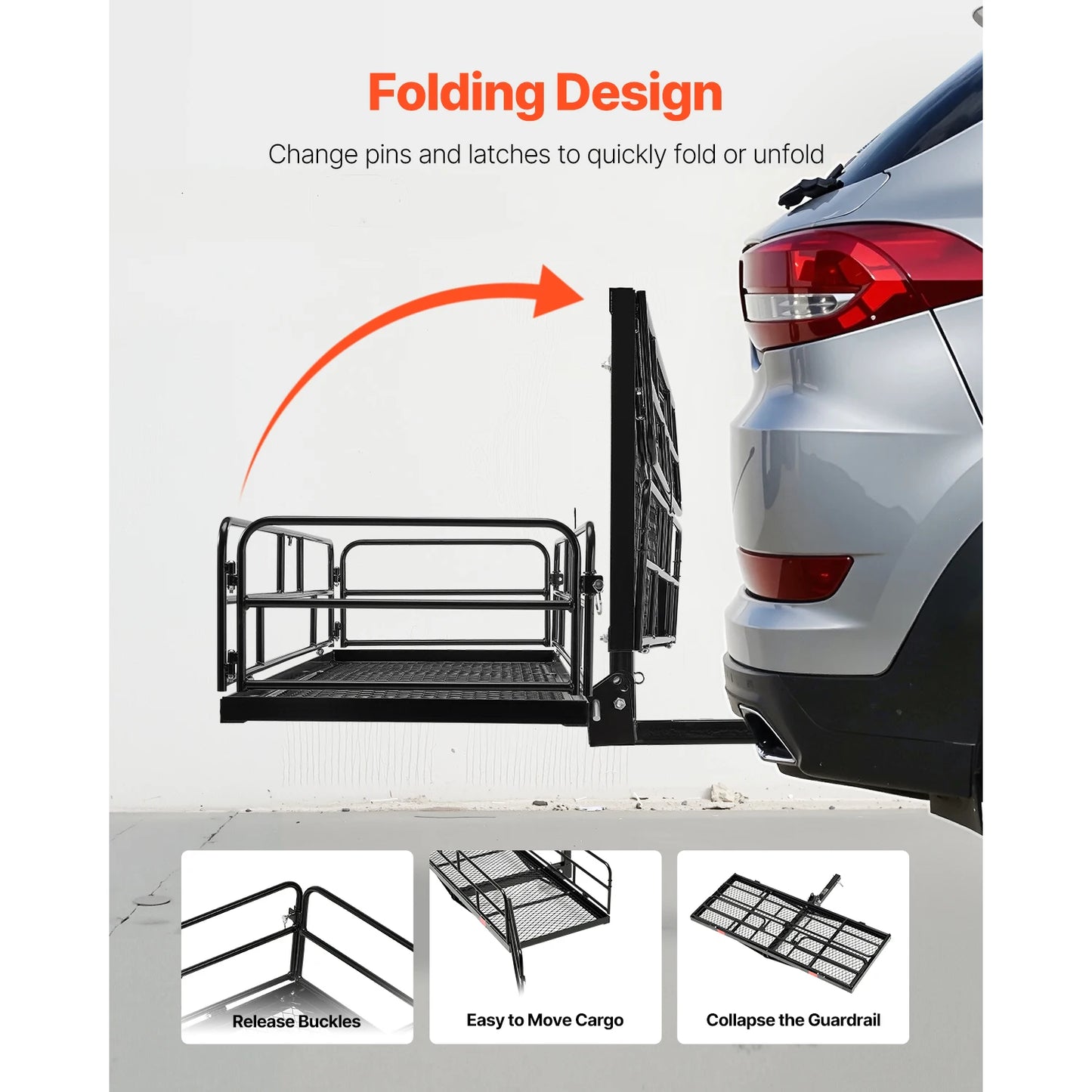 500 lbs Capacity Hitch Cargo Carrier