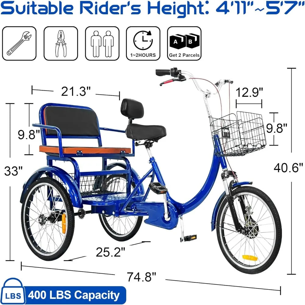 Tricycle, 20 Inch, Non Electric