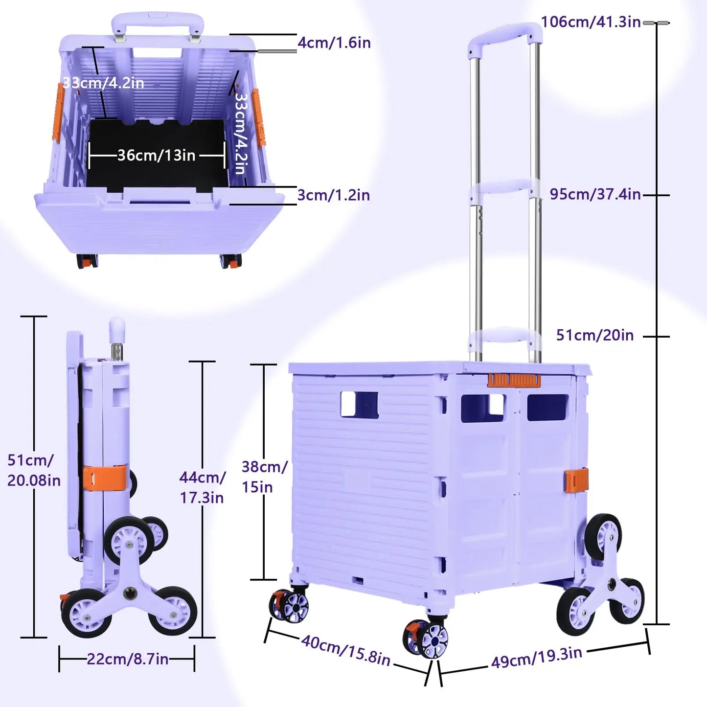 Large Capacity Foldable Utility Cart