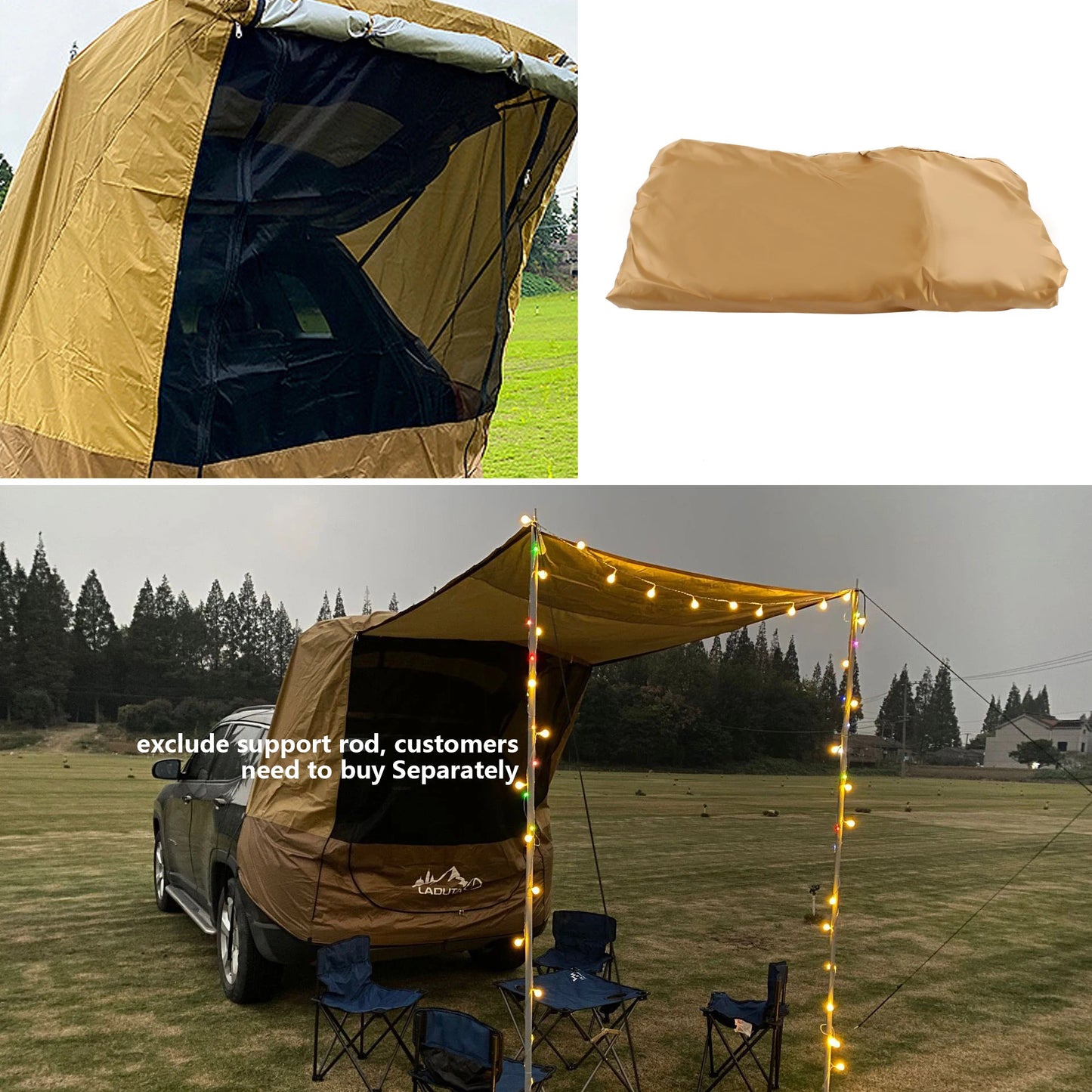 Outdoor Camping Car Tailgate Awning Tent