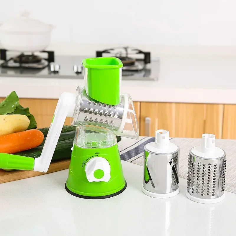 Manual Rotary Vegetable Slicer Cheese Grater