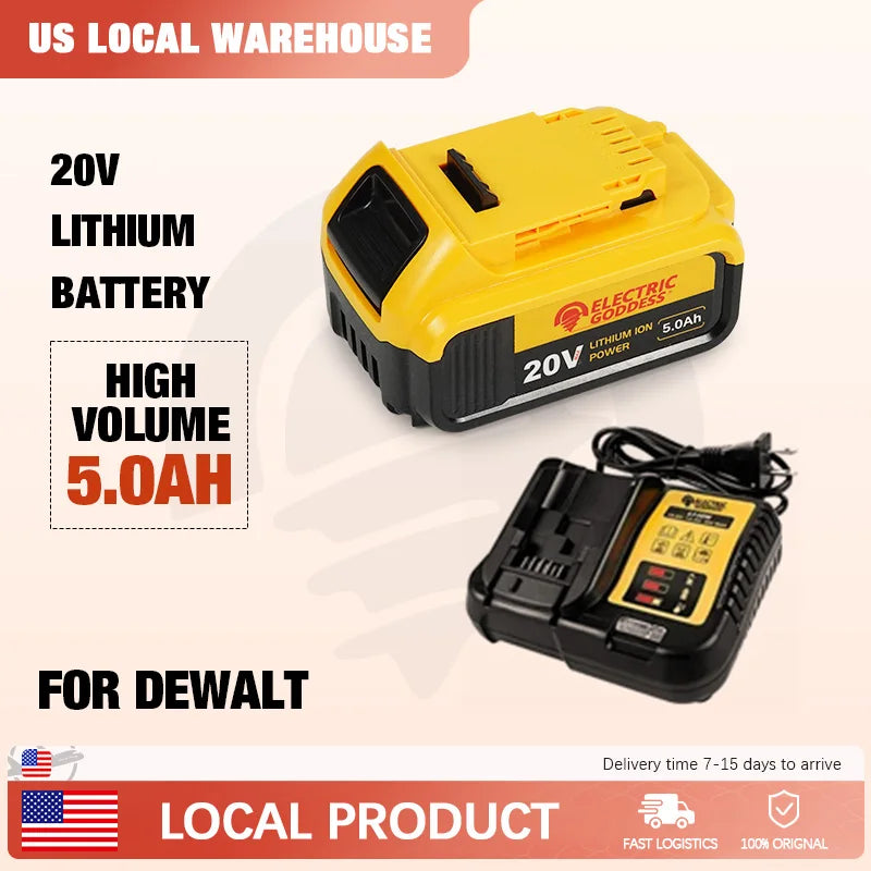 20V Lithium Ion Battery for Dewalt