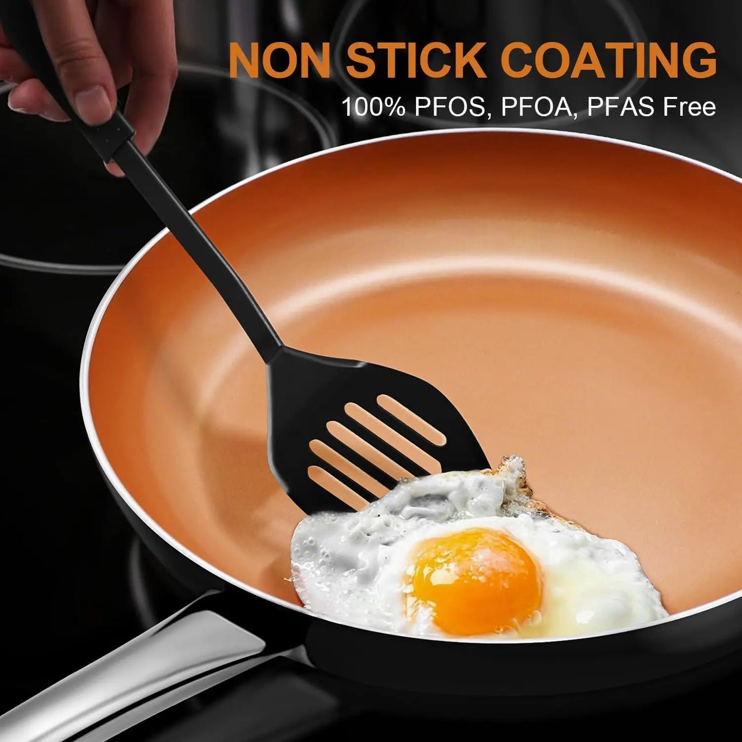 8 Inch Nonstick Frying Pan with Lid