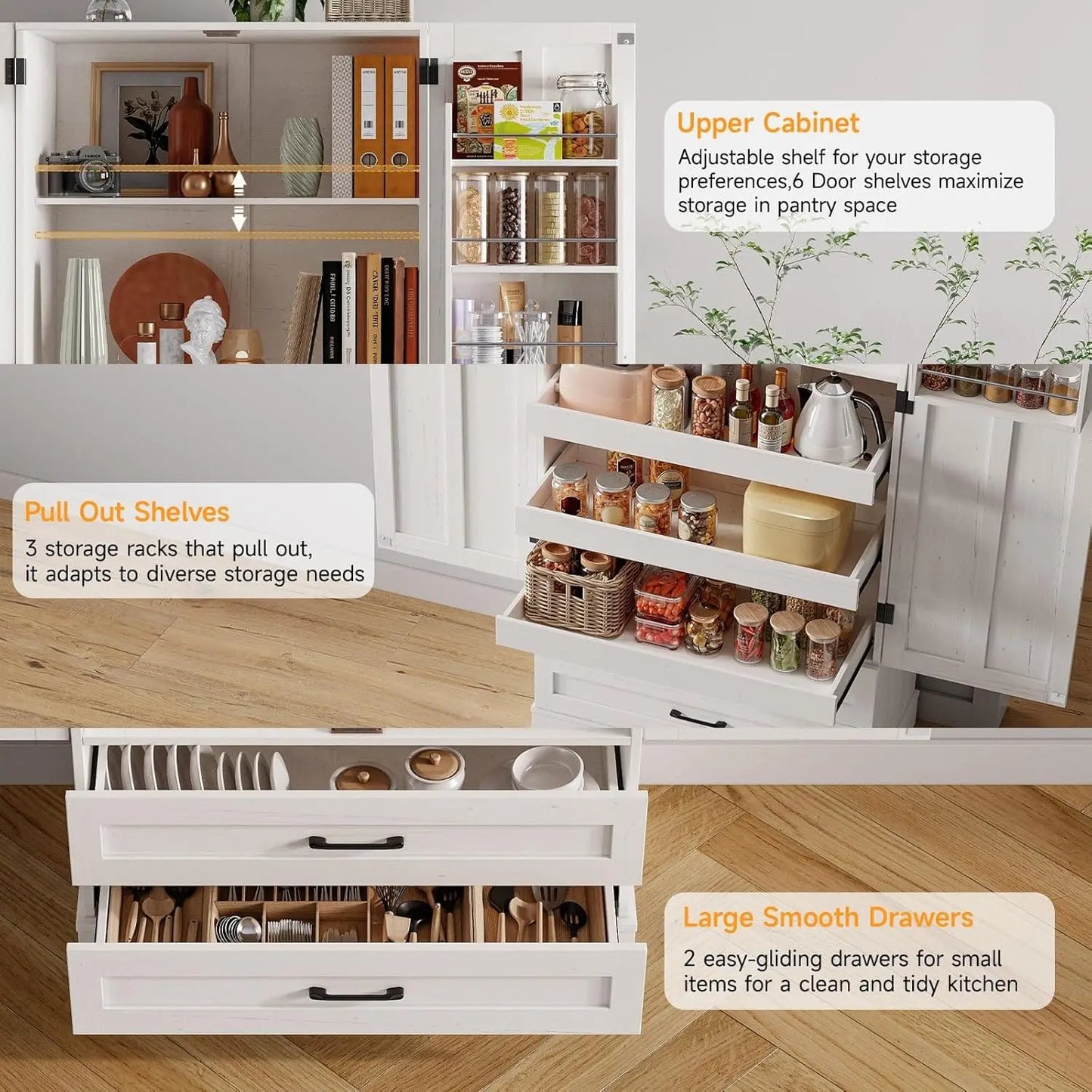 71" Tall Kitchen Pantry