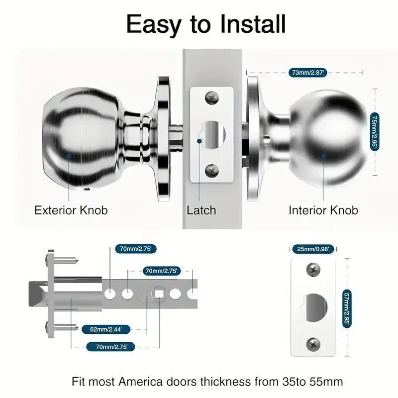 Fingerprint Smart Door Knob with APP/Keypad