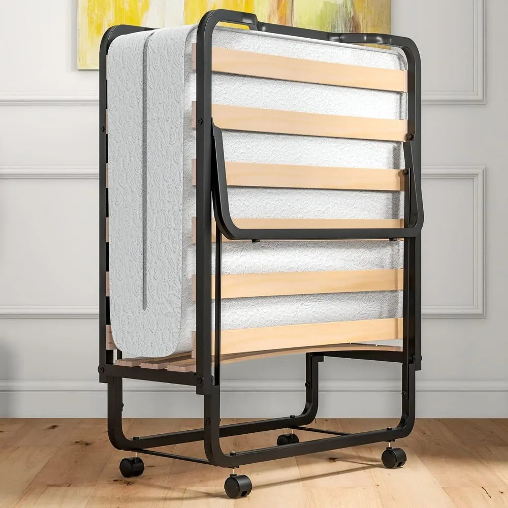 Folding Bed with Mattress for Adults