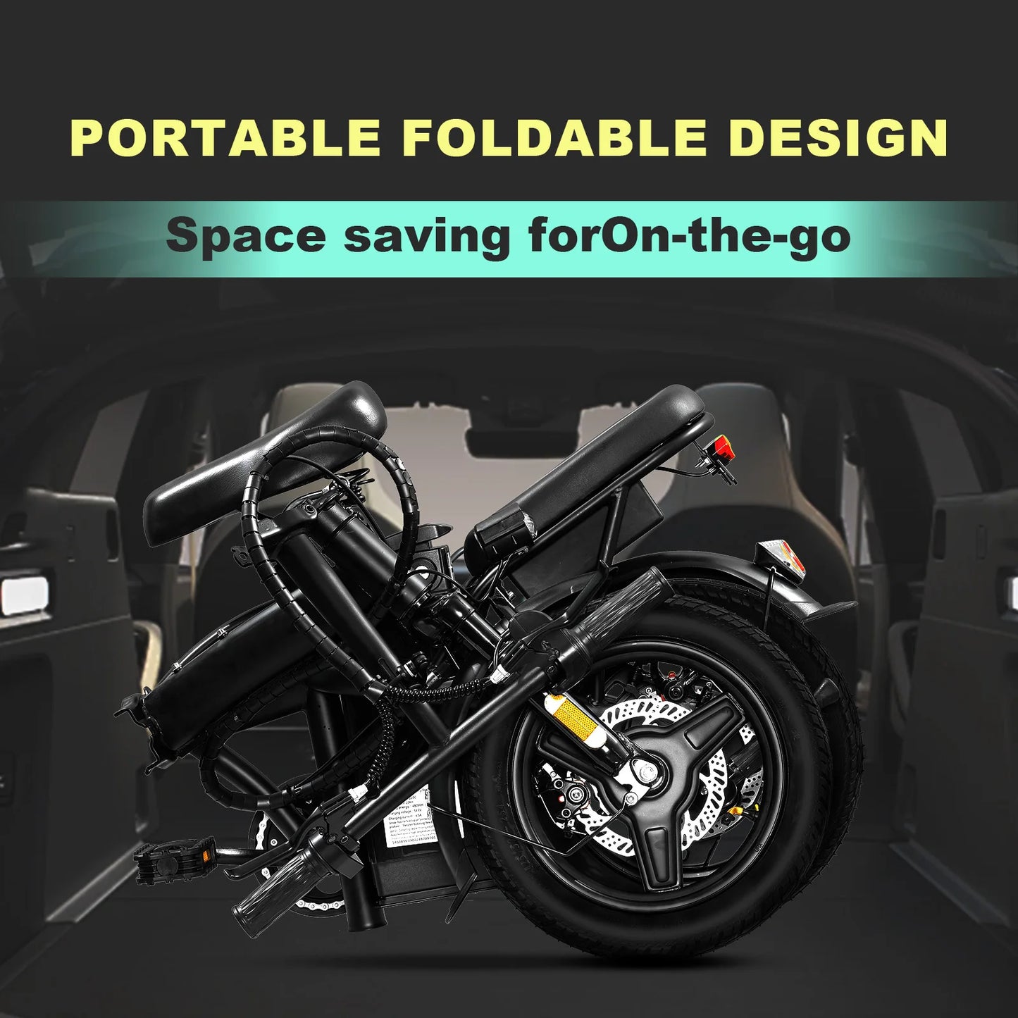 electric bicycle, foldable