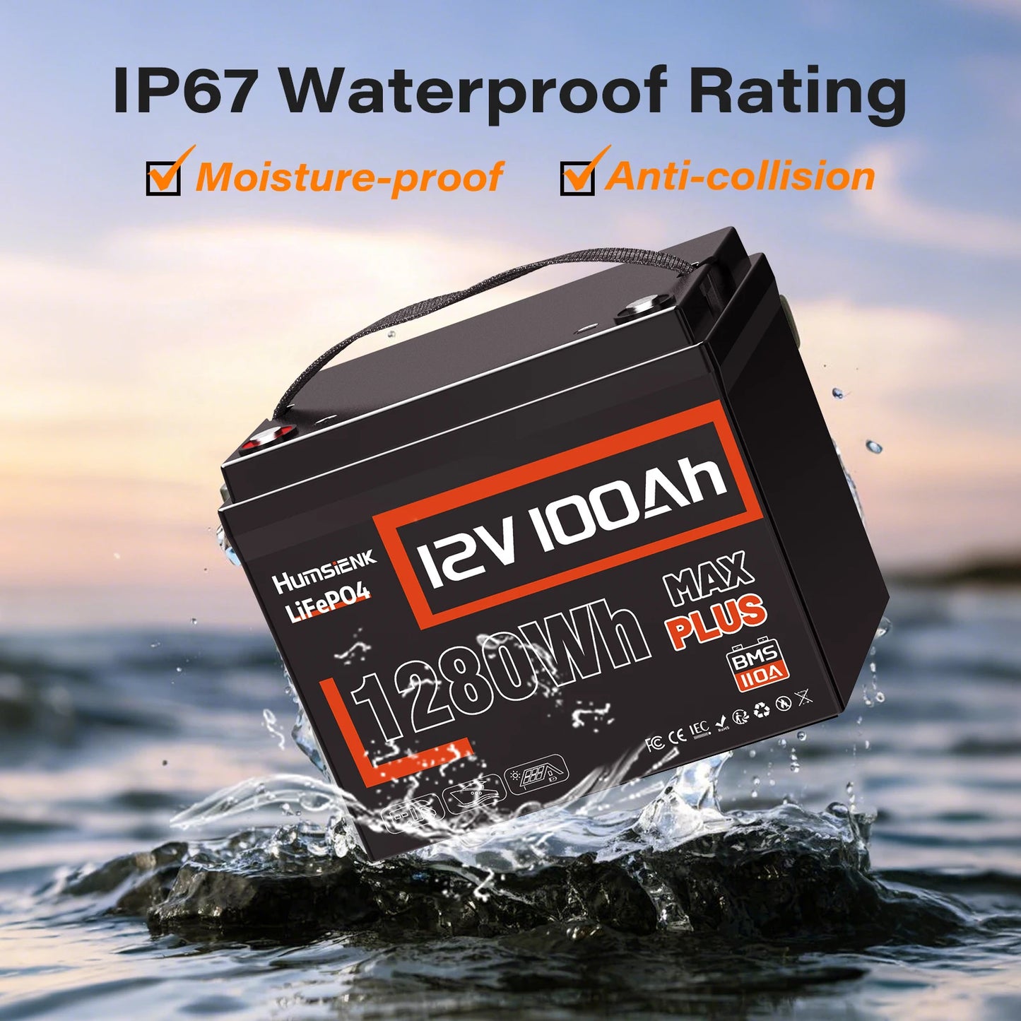 LiFePO4 Lithium Battery Packs 12V 100AH
