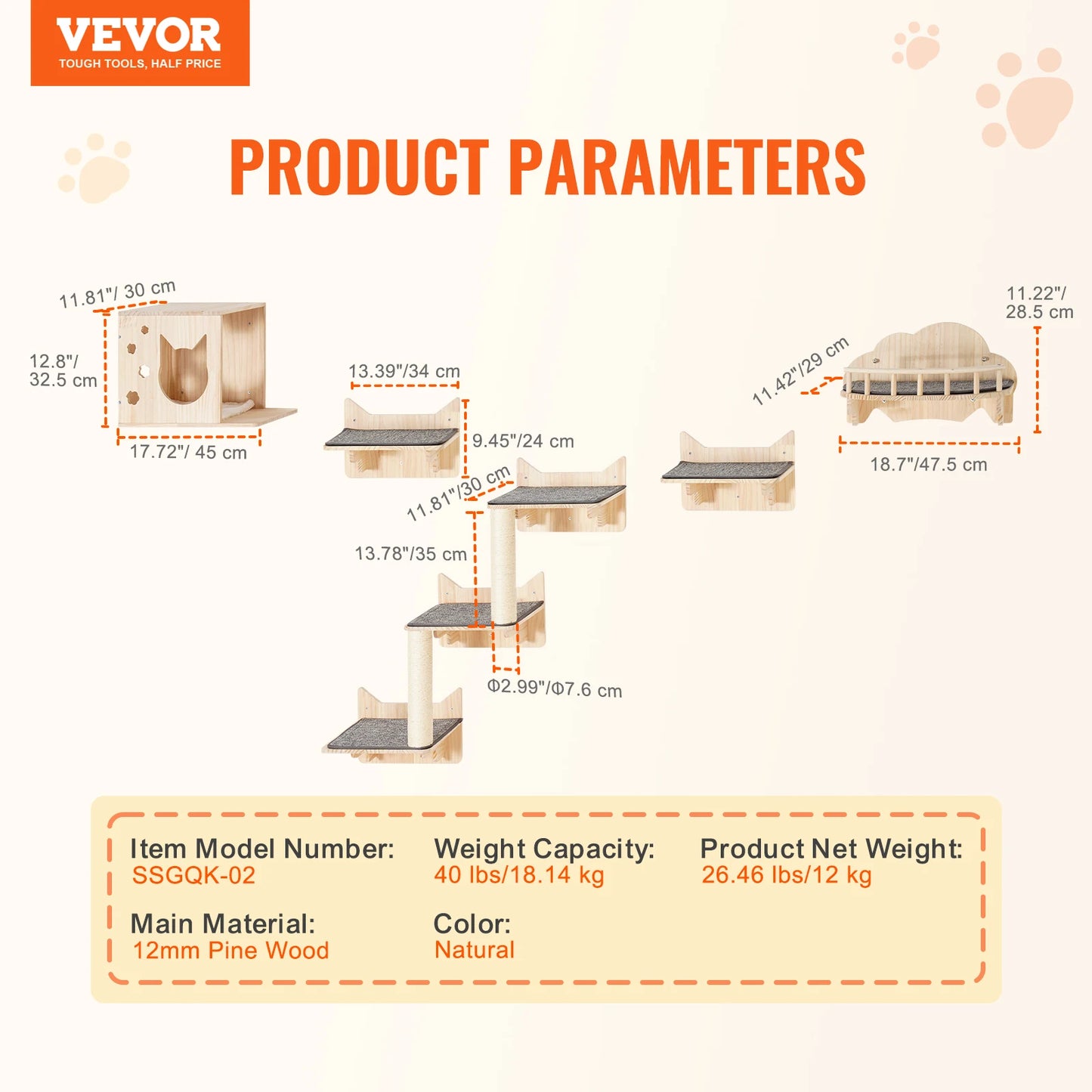 Wall Mounted Cat Shelves and Perches