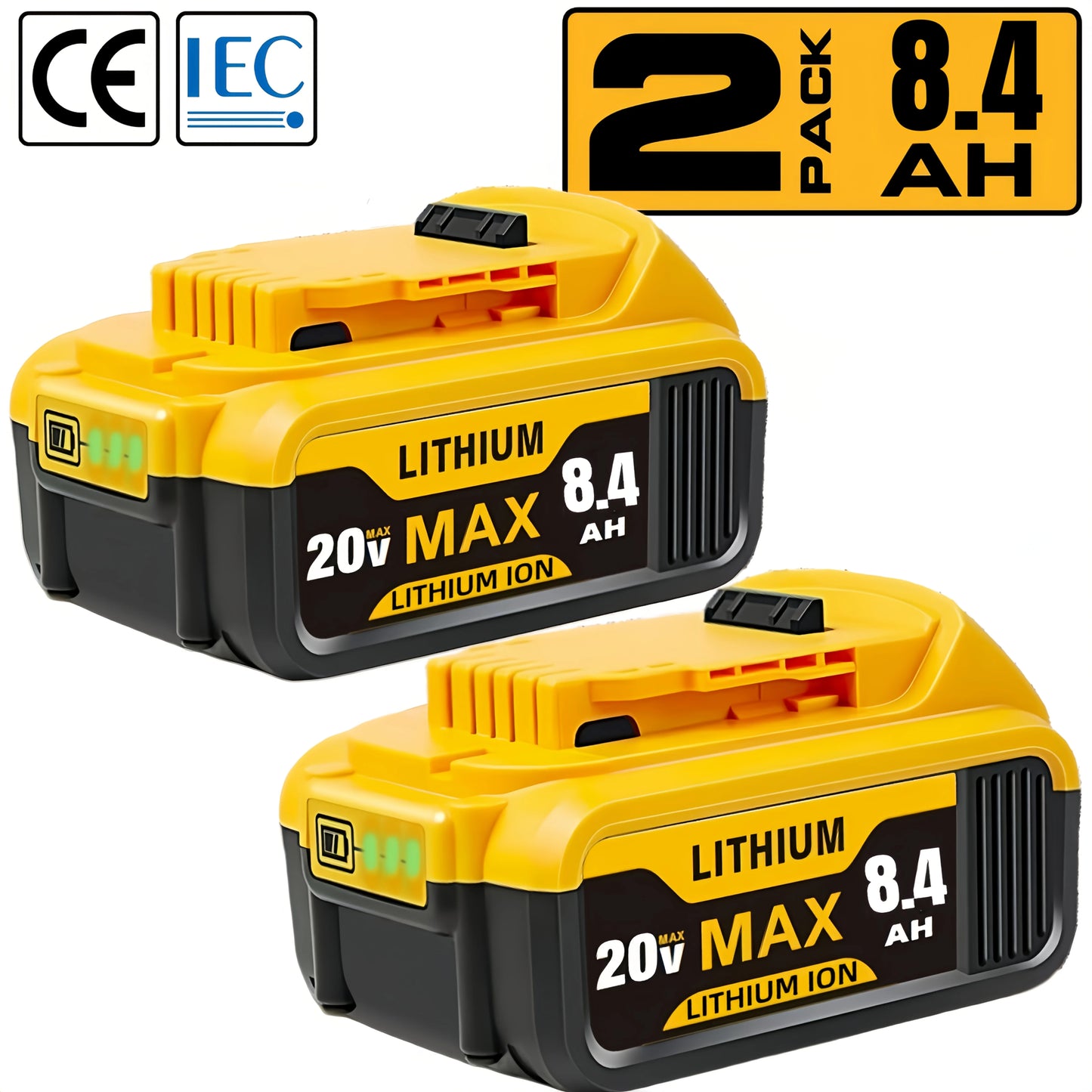 20V Replacement Lithium-ion Batteries For Dewalt