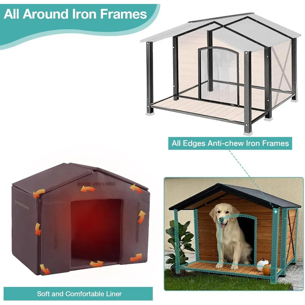 Weatherproof Wooden Dog Shelter