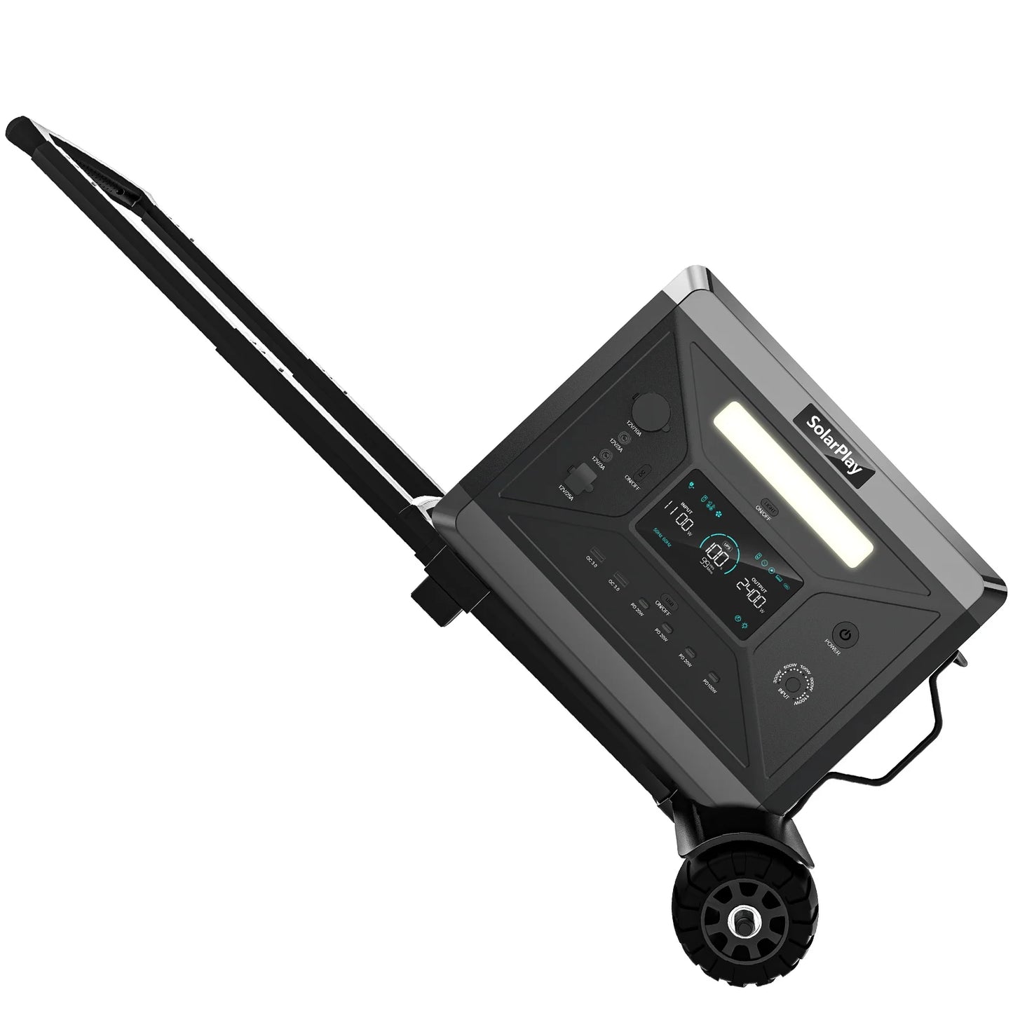 2160Wh LiFePO4 Solar Generator, 2400W