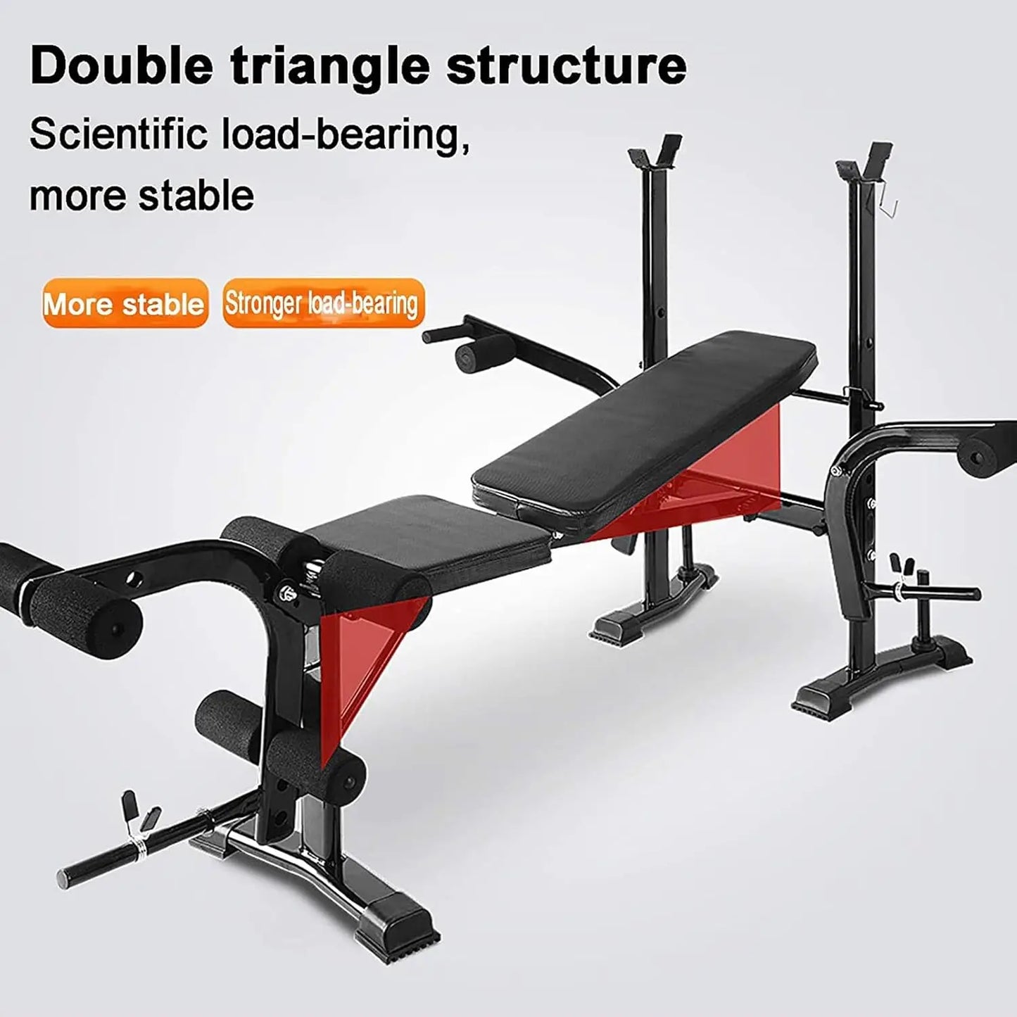 Standard Weight Bench Bench Press Set without weights