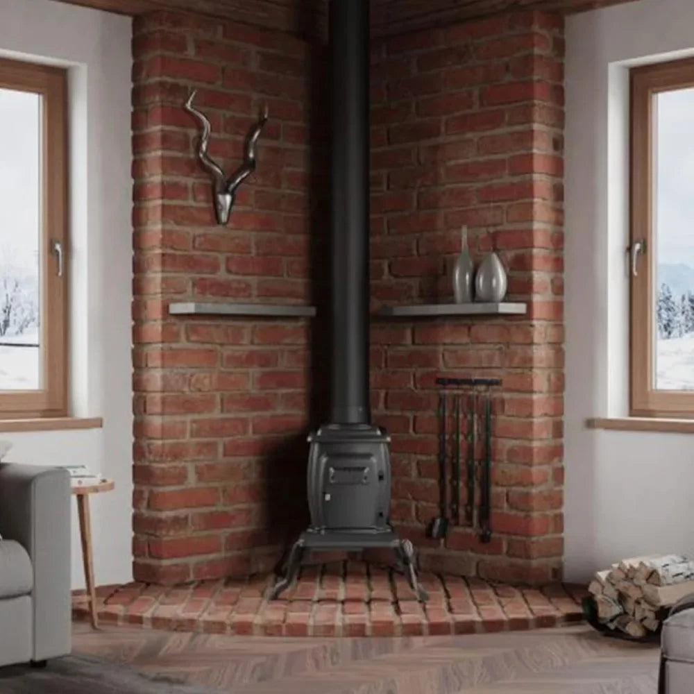 Cast Iron Log Burning Wood Stove