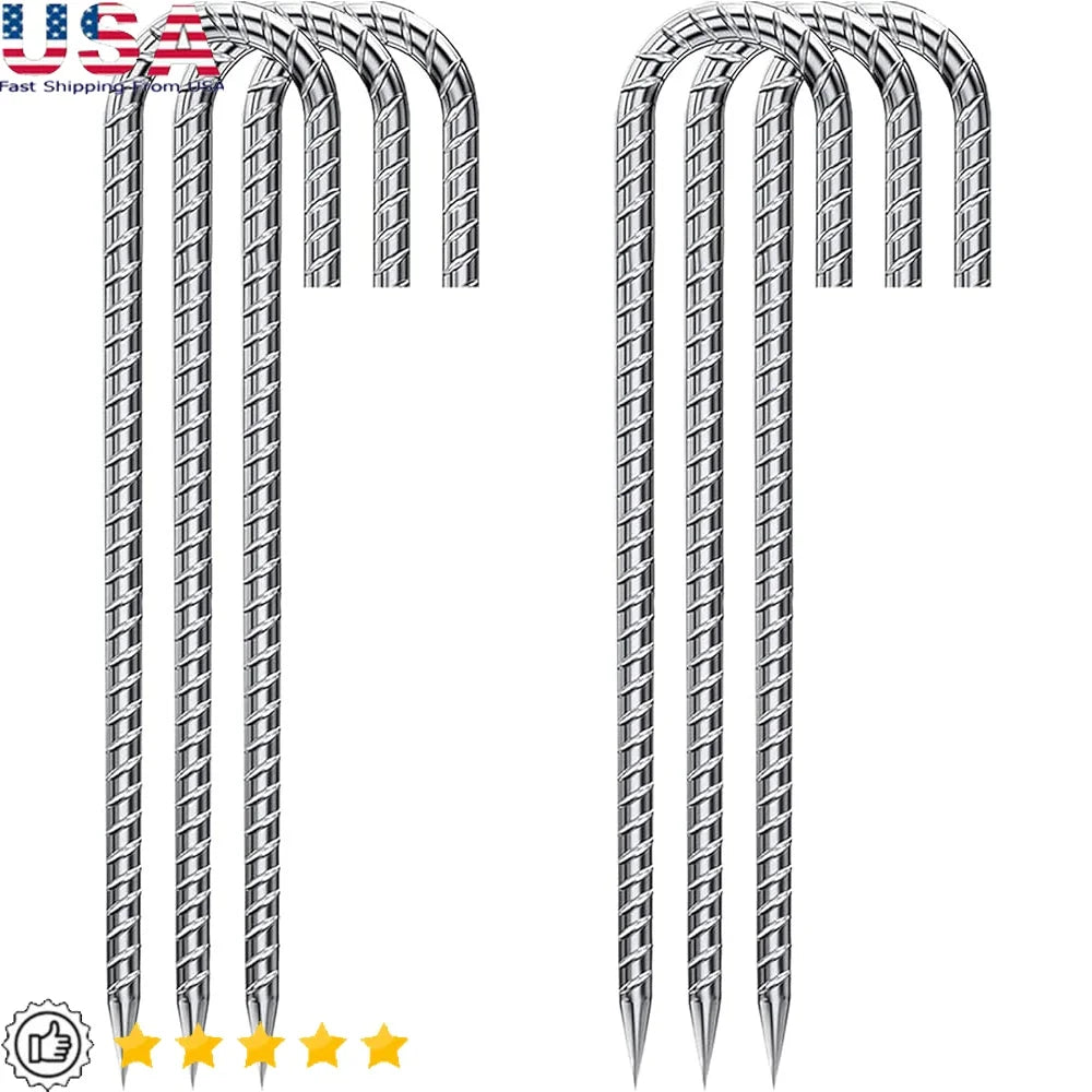 12 Inch Galvanized Tent Anchors