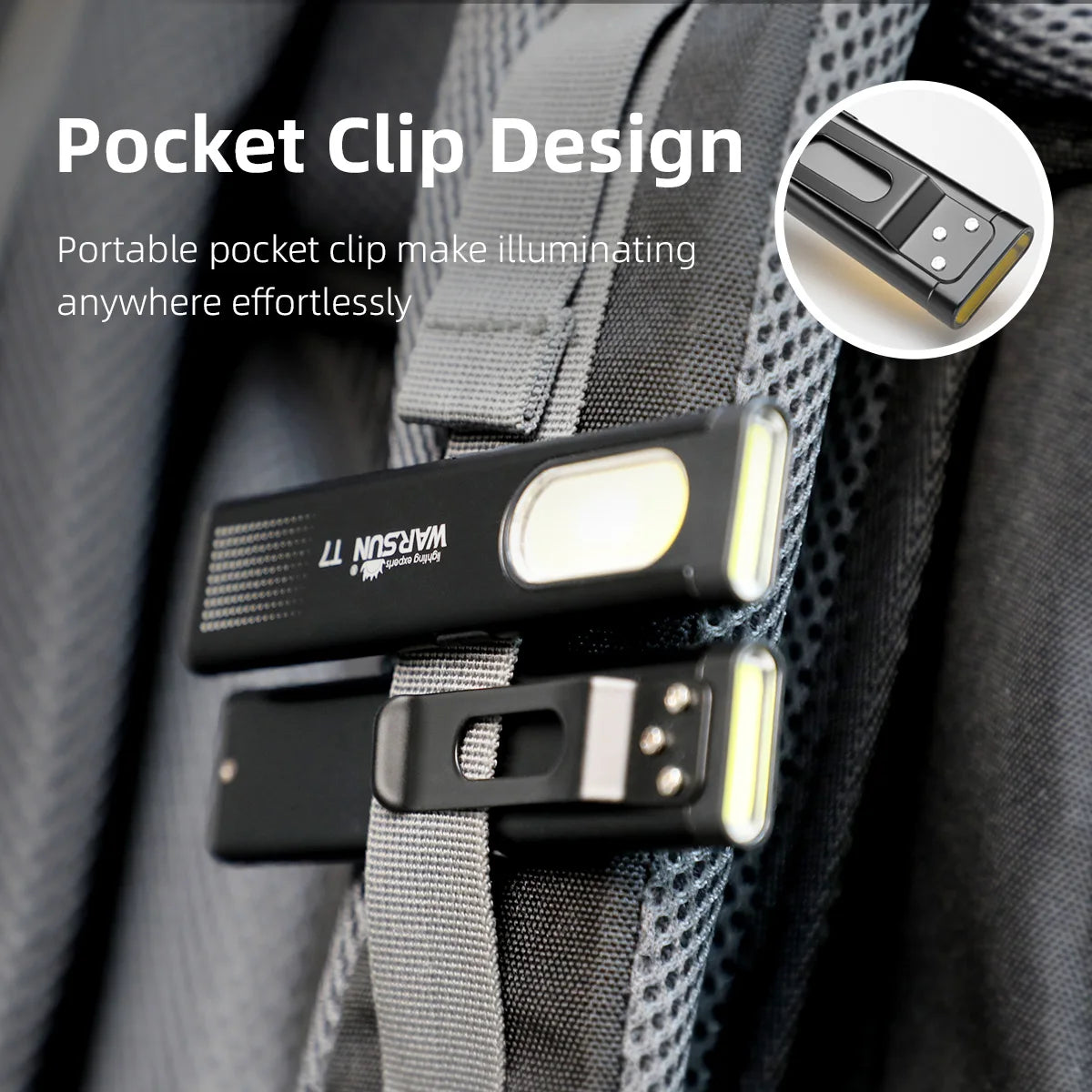 Compact Multi-Mode Pocket LED Flashlight
