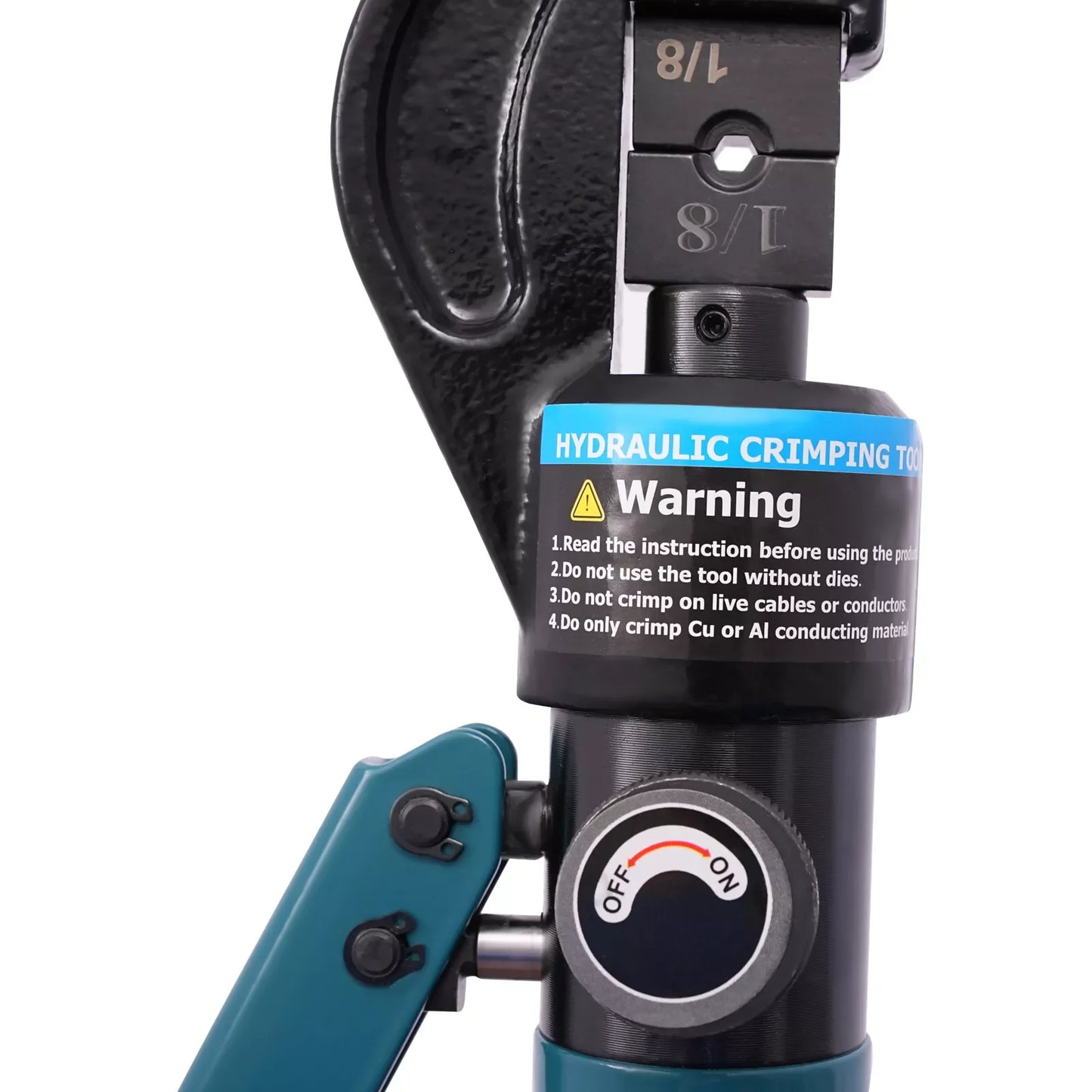 Hydraulic Hand Crimpe Wire Crimping Tool & 1/8" Dies Hydraulic Crimping Crimper