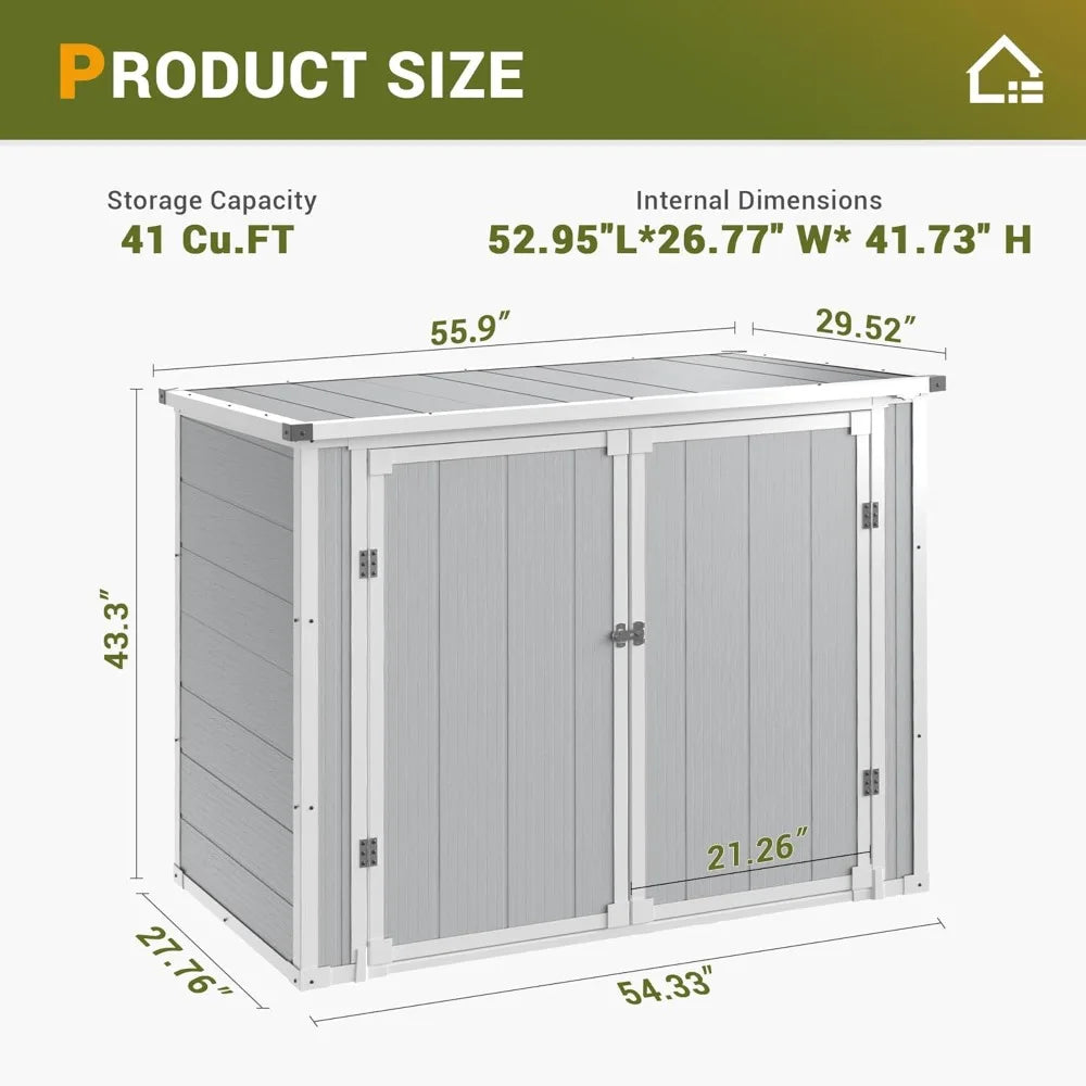 41 Cu.Ft Horizontal Storage Shed