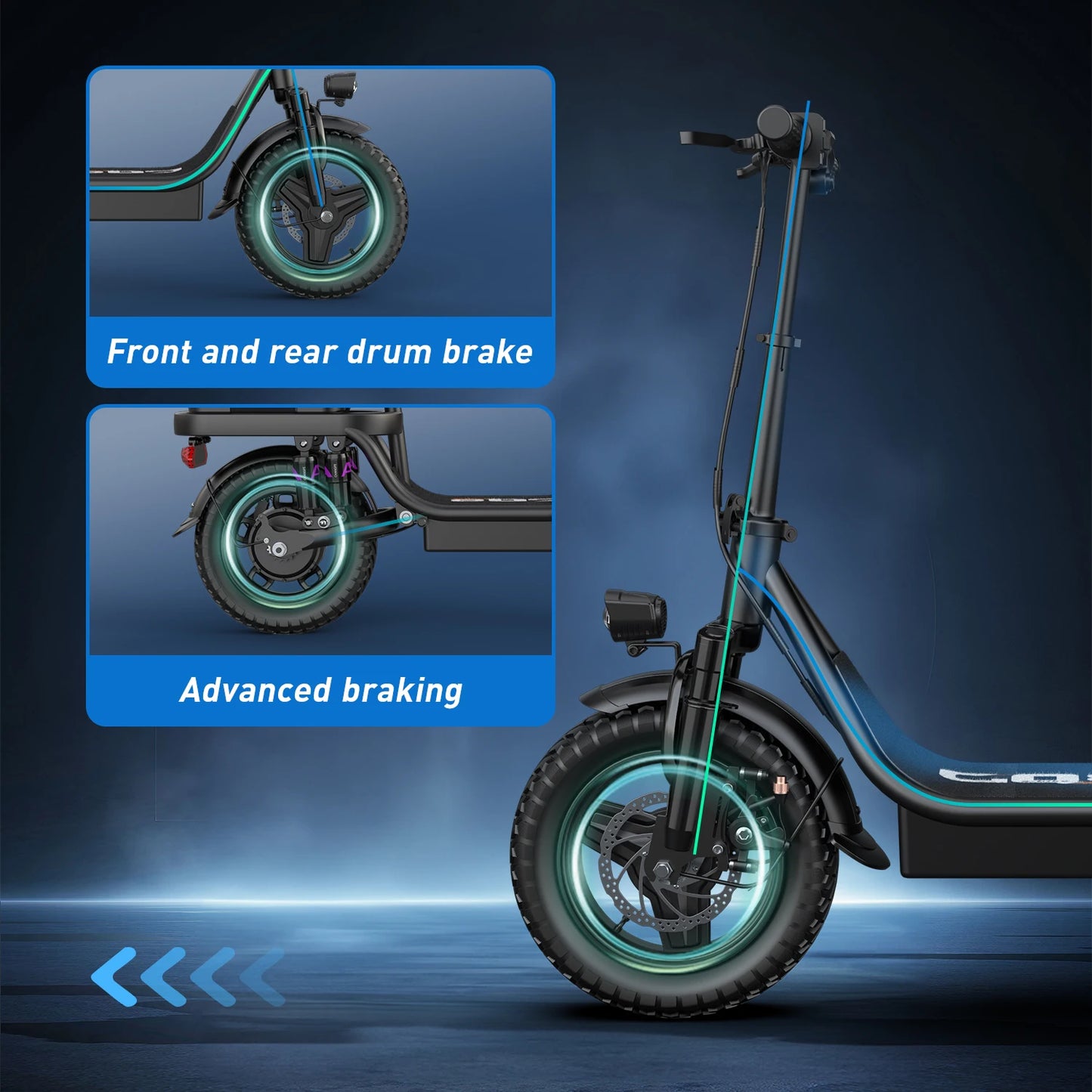Electric Scooter for Adults with Adjustable Seat