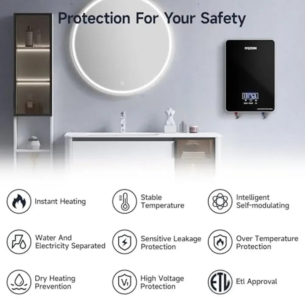 Electric Water Heater 6.5kW 240V Tankless