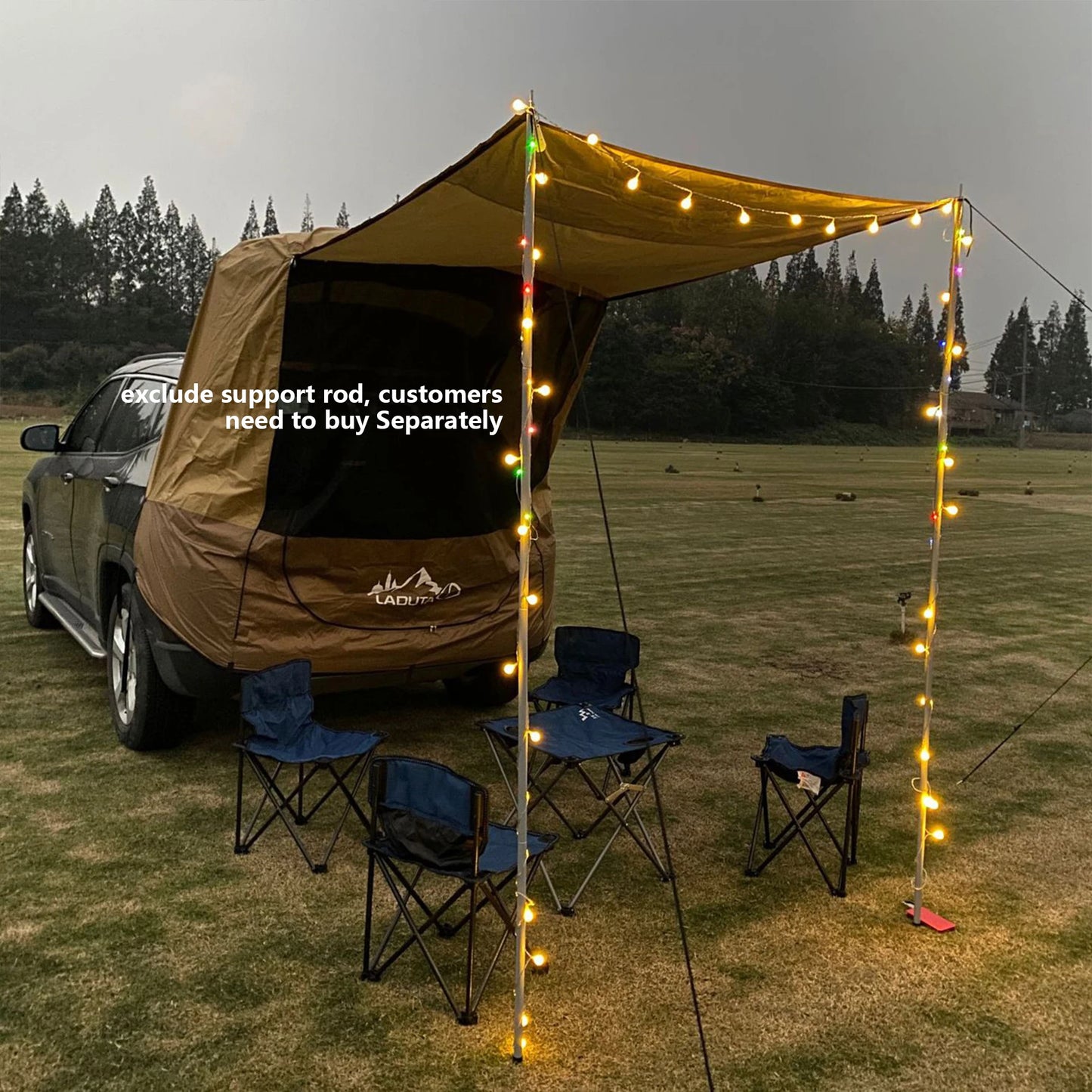 Outdoor Camping Car Tailgate Awning Tent