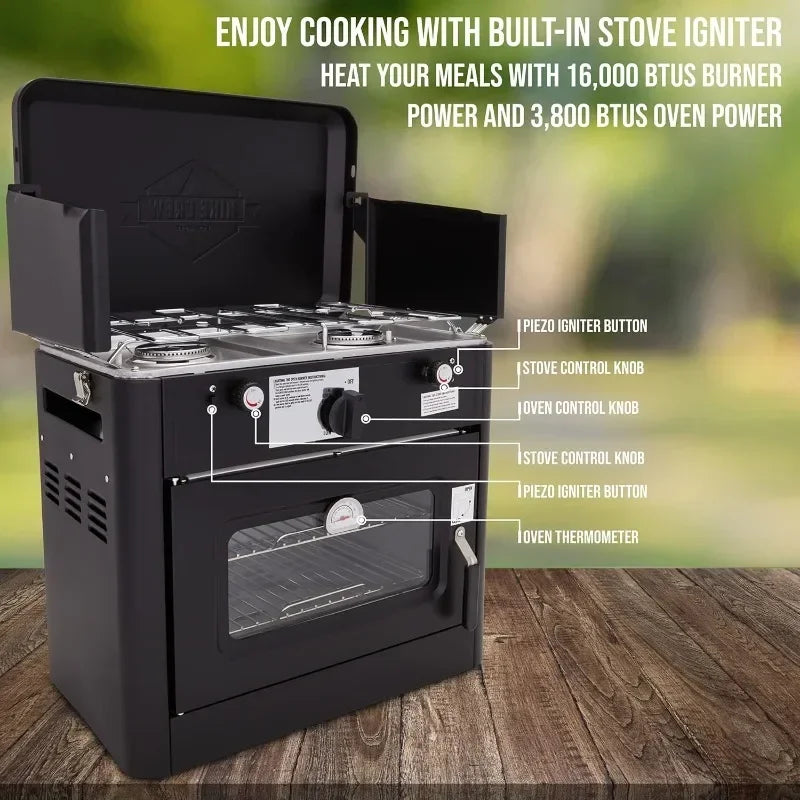 Gas Camping Oven w/Carry Bag