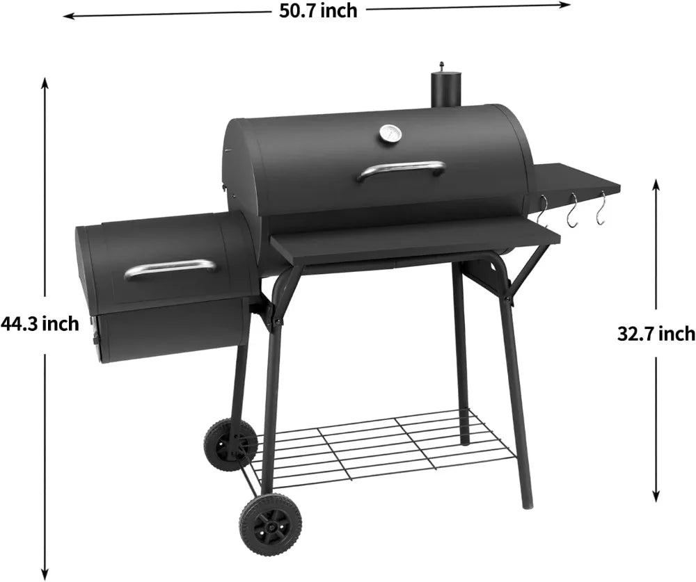 Charcoal Grill with Offset Smoker