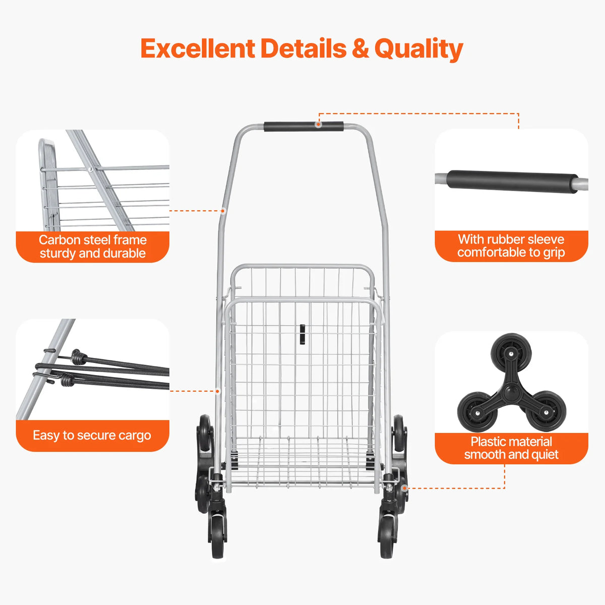 88lbs Stair Climbing Utility Cart